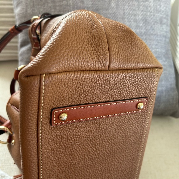 Dooney & Bourke Buckley Brown Leather Tote Bag